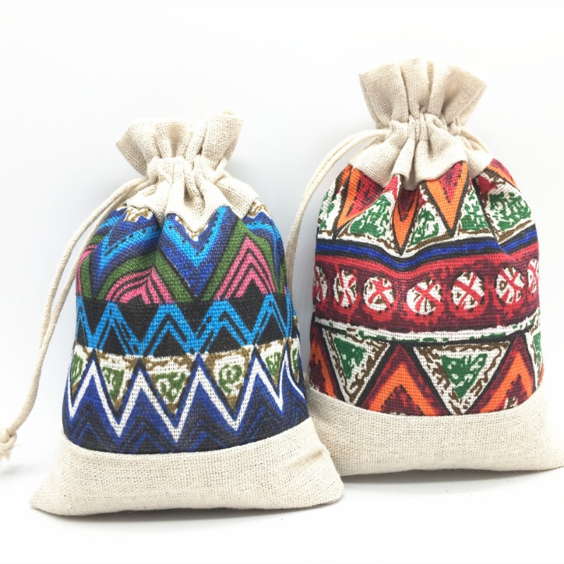 Women Bags Pack - Etnische Stijl Tas met Trekkoord Sieraden