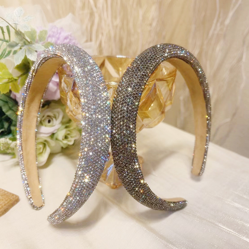 Women Bags Trend 2025 - Volledige strass luxe spons hoofdband verdikte