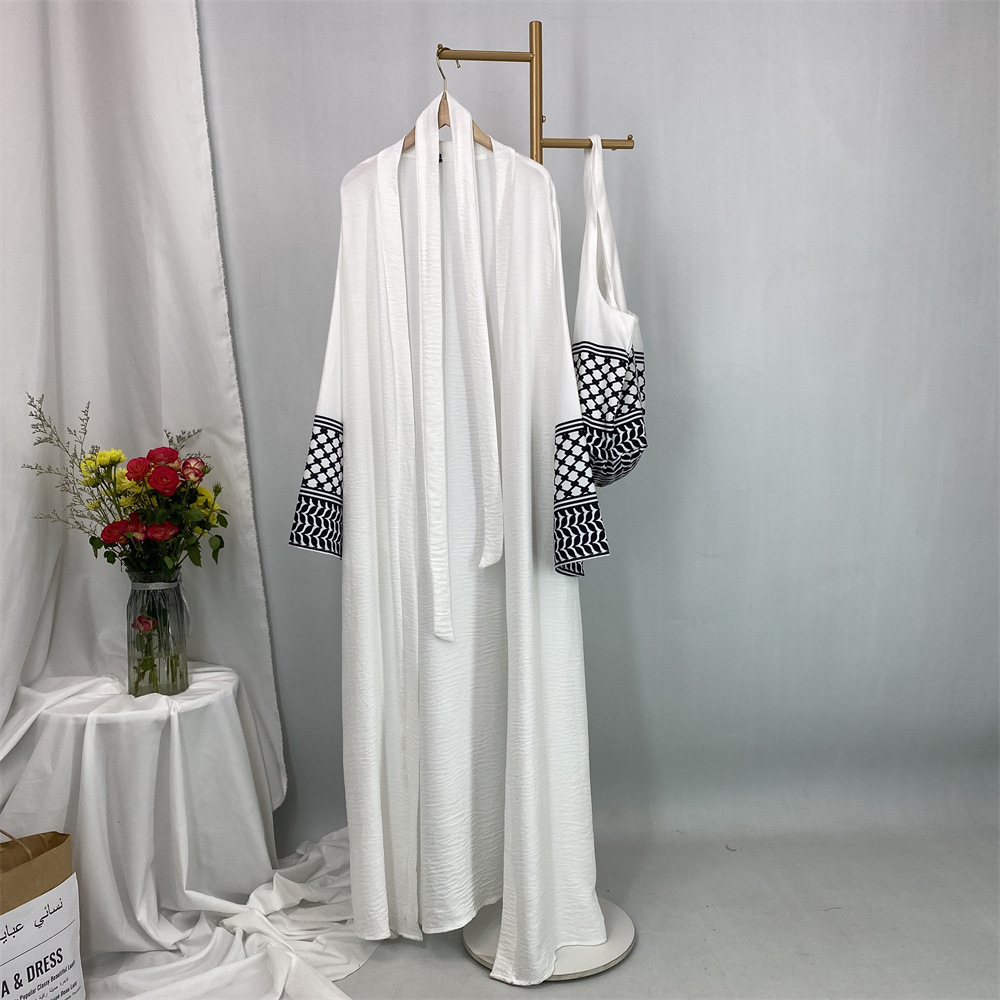 Women Bags In Dubai - Open Front Abaya Dames Lange Mouw