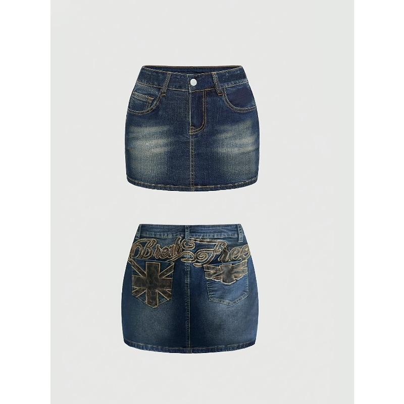 Women'S Retro Bags - Zomer Denim Retro Kort Rokje voor