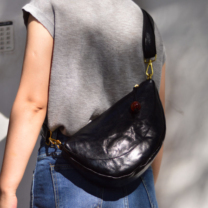 Women'S Retro Bags - Retro handtas Olieleerlaag Koeienhuid Schoudertas Borsttas