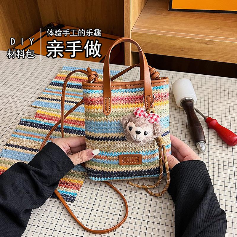 Women'S Retro Bags - DIY gebreide tas - beginnersset -
