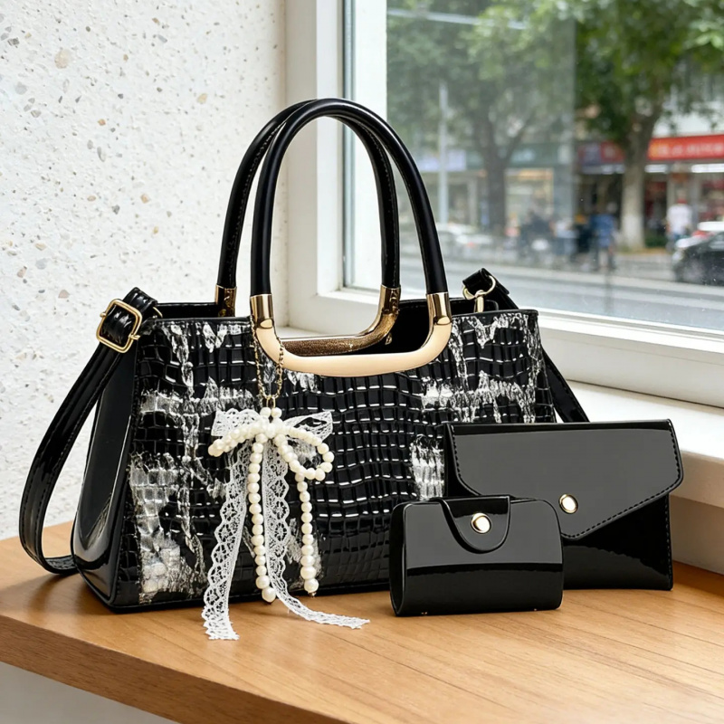 Women Bags Crossbody - Dameshandtasset, avondclutch met krokodillenpatroon, feestelijke crossbody