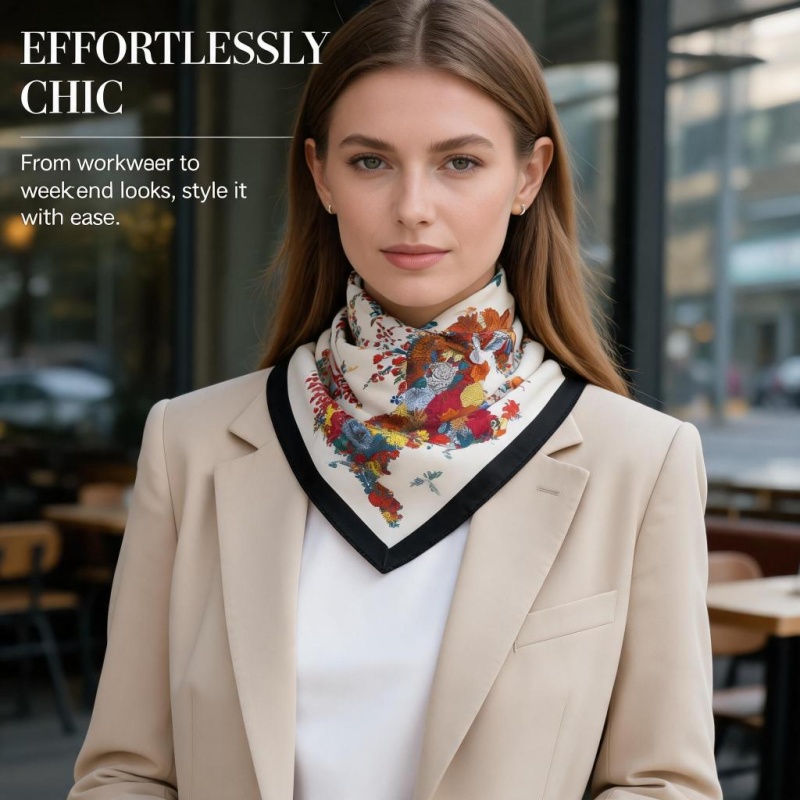 Vrouwen 65X65CM 100% Zijde Vie - Women'S Retro Bags recensie en prijs