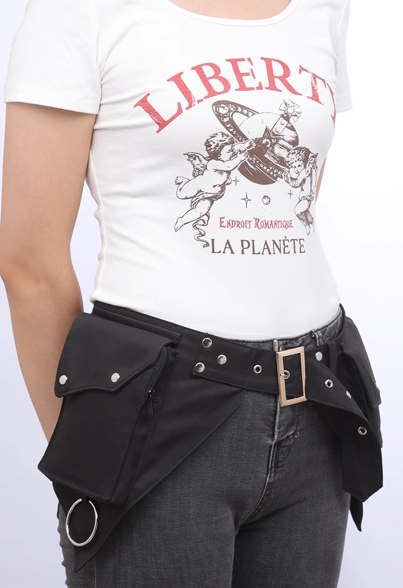 Middeleeuwse punk heuptas voor - Women'S Retro Bags recensie en prijs