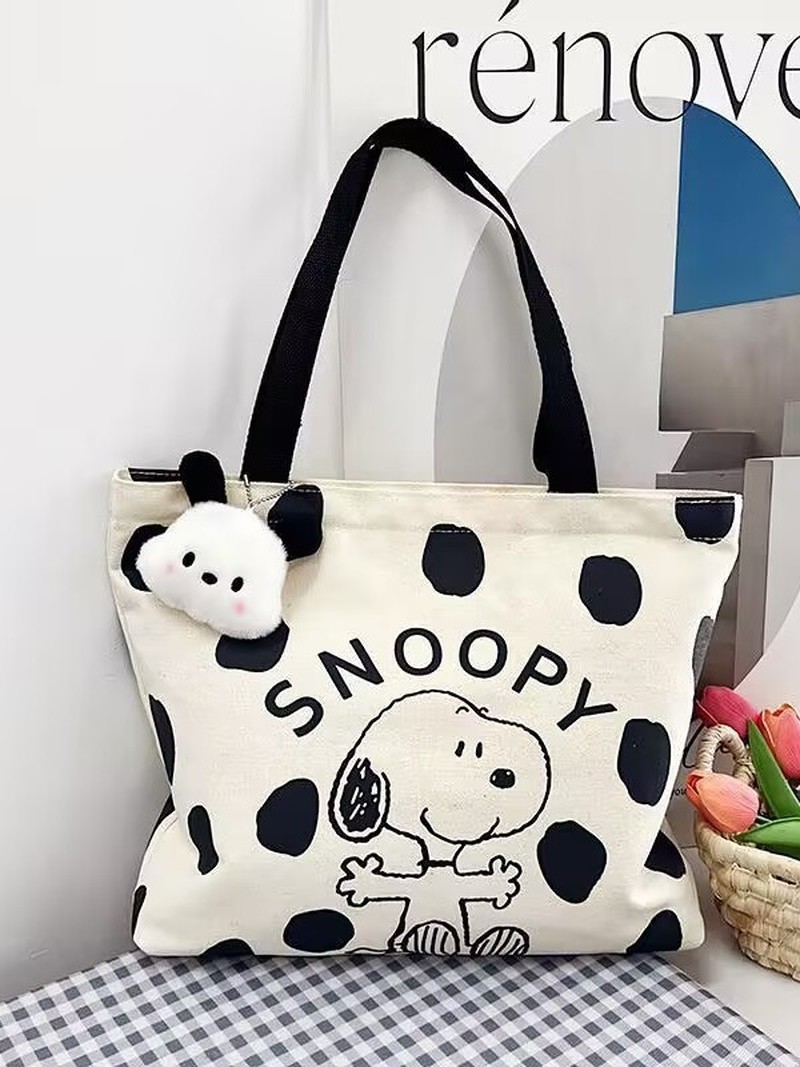 Cartoon Snoopy canvas schouder - Women Bags Daily Use recensie en prijs