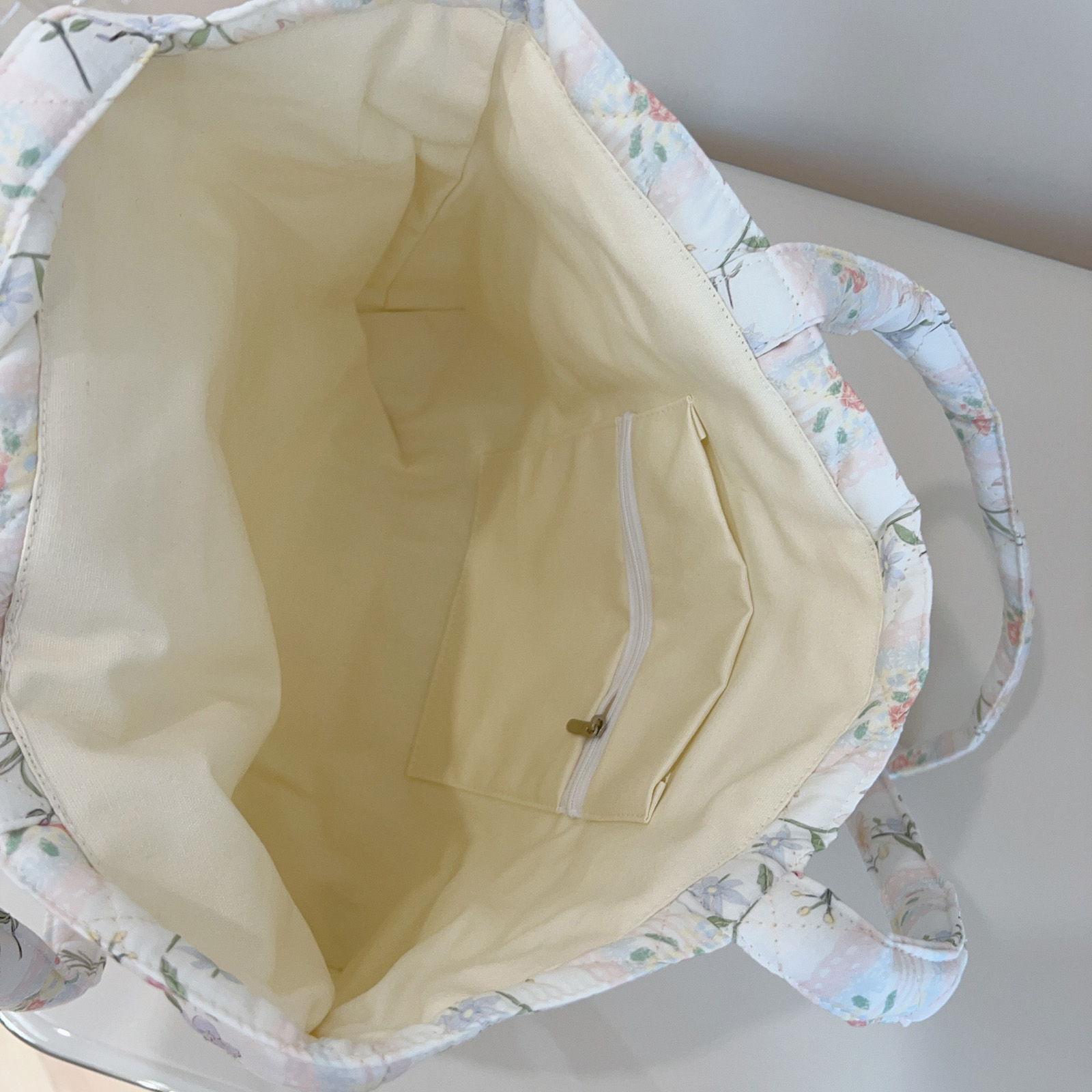 Franse bloemen-quilted tote ba - Women'S Bags Everyday recensie en prijs