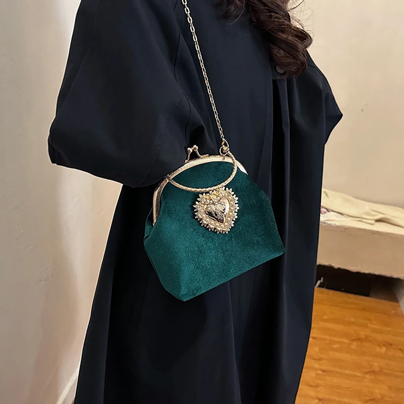 Kettingen Fluwelen Frame Hart  - Women Hand Bags Sale recensie en prijs