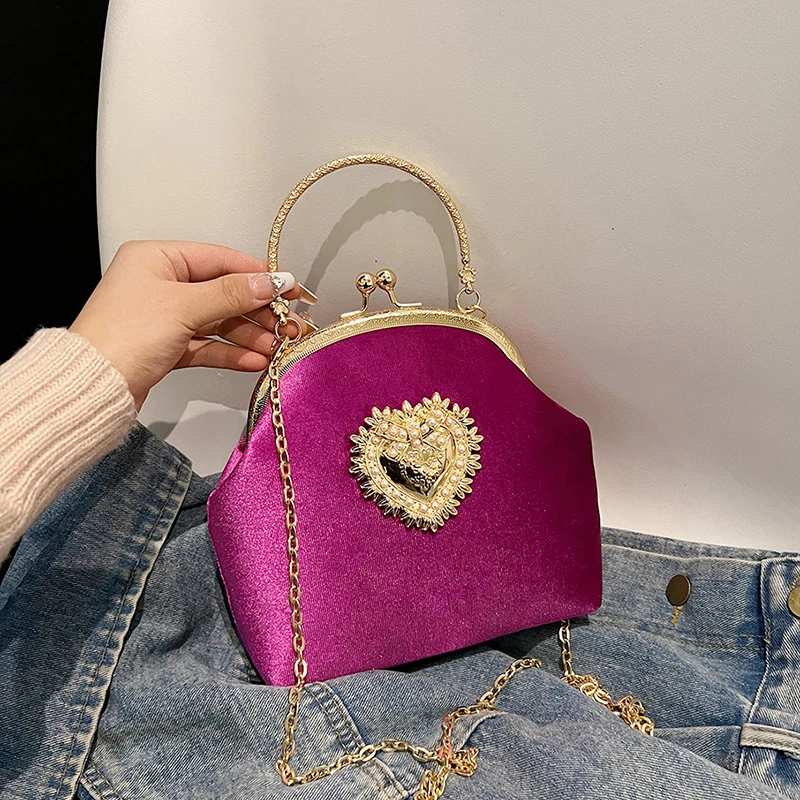 Kettingen Fluwelen Frame Hart  - Women Hand Bags Sale recensie en prijs